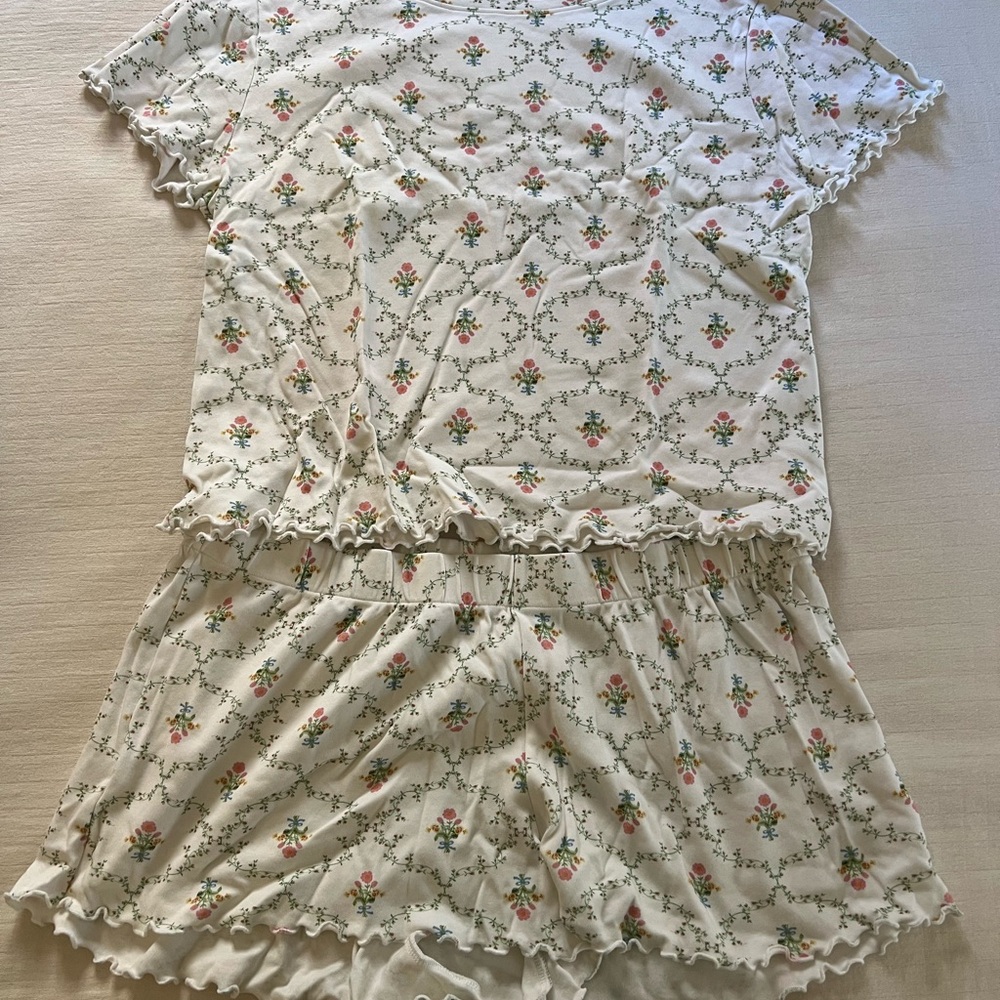 Hill House White Floral Pajama Set - Picture 2 of 2